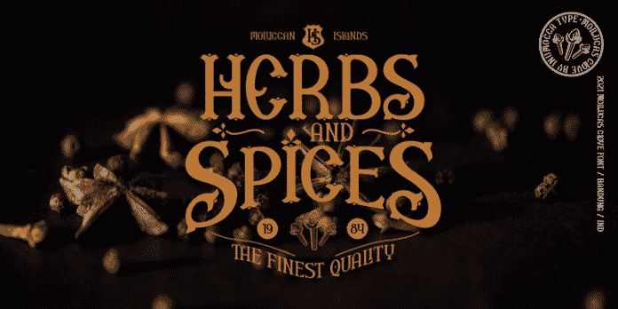 Mollucas Clove Font Mollucas Clove Font