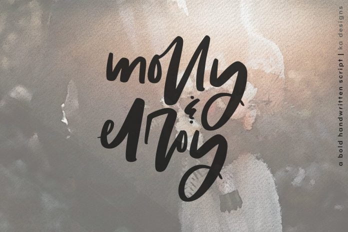 Molly & Elroy - Bold Script Font