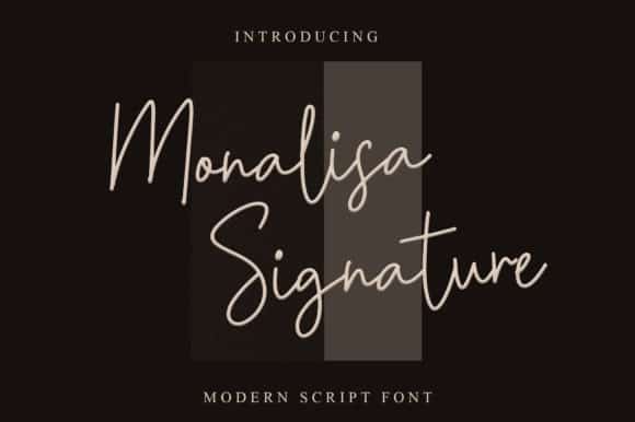 Monalisa Signature Font