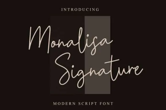 Monalisa Signature Font