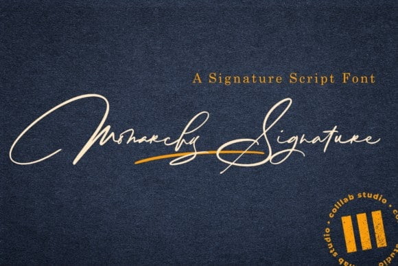 Monarchy Signature Font