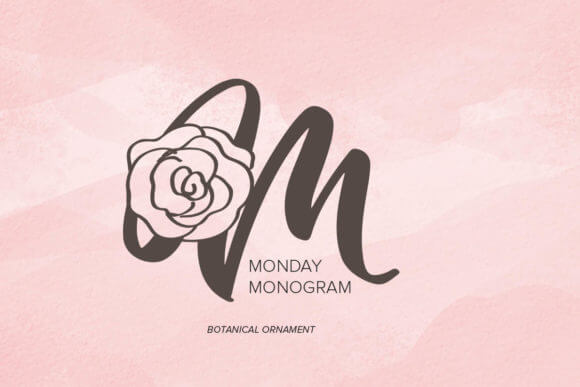 Monday Monogram Font