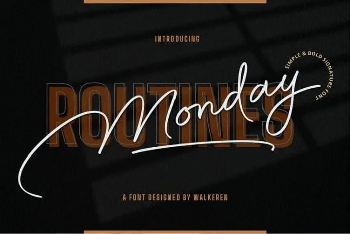 Monday Routines Font
