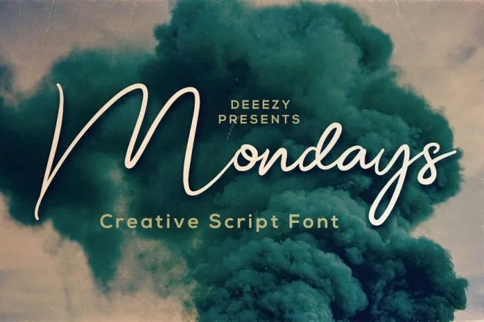 Mondays Script Font
