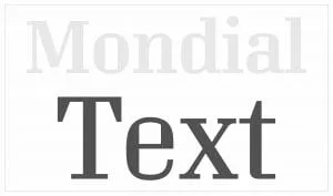 Mondial Font