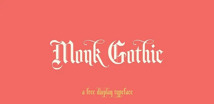 Monk Gothic Display Font