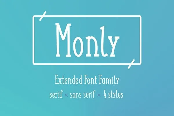 Monly Extended Font