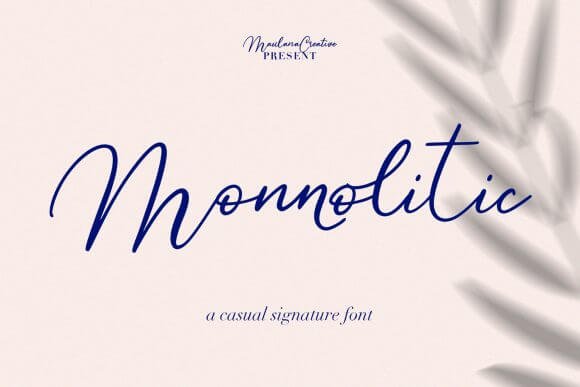 Monnolitic Font