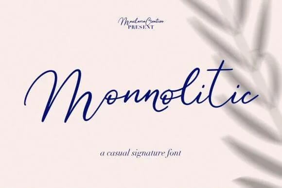 Monnolitic Font