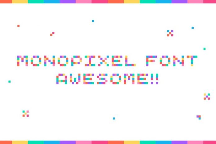 MonoPixel Awesome SVG font