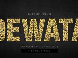 Monogram Dewata Bali Ornament Font