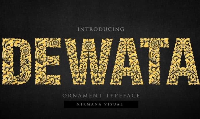 Monogram Dewata Bali Ornament Font
