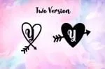 Monogram Heart Arrow Font