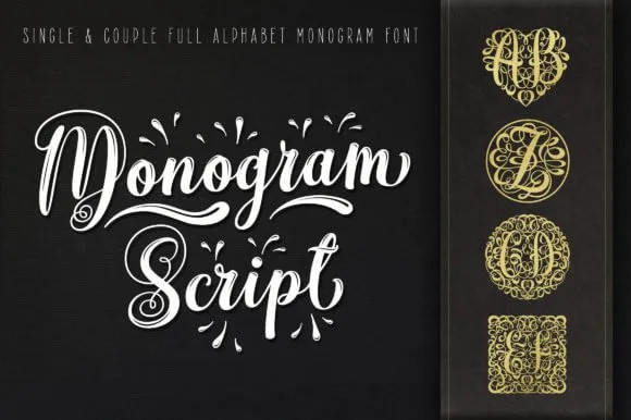 Monogram Script Font