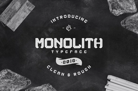 Monolith Typeface