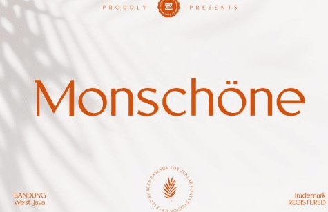 Monschone Luxury font