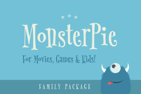 Monster Pie Family Font