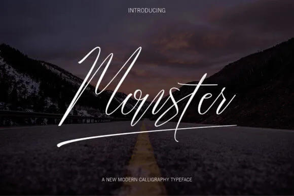 Monster Script Font