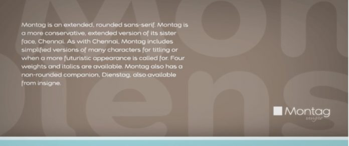 Montag family Font