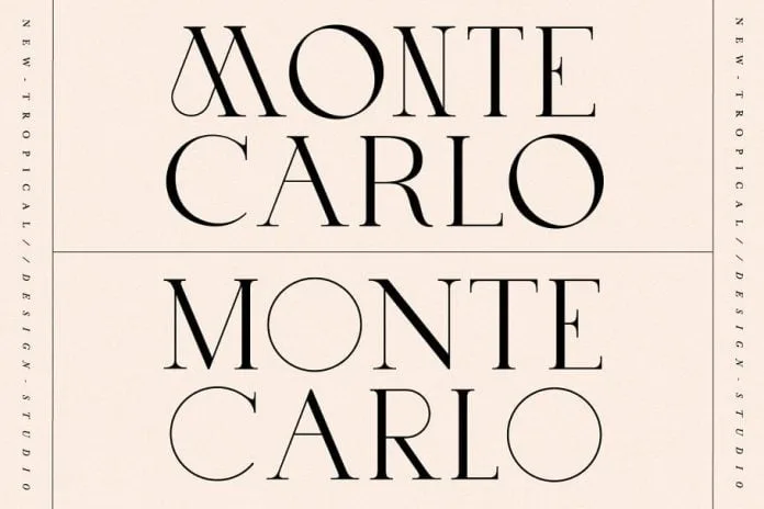 Monte Carlo Font