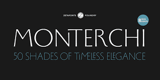 Monterchi font Cyrillic