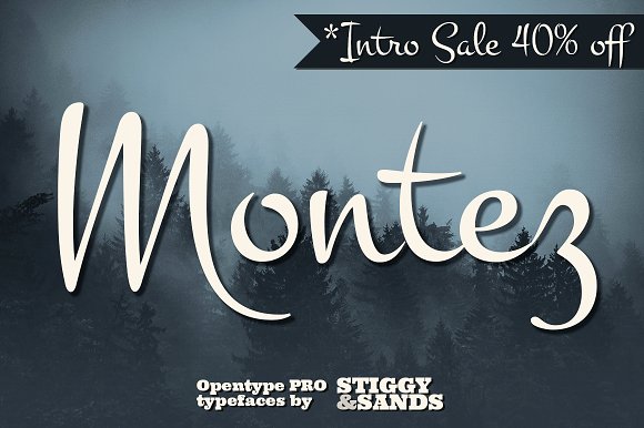 Montez Pro Font