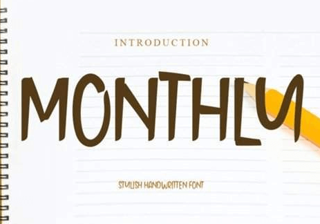 Monthly Font