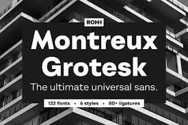 Montreux Grotesk Superfamily