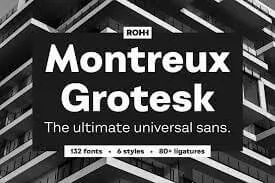 Montreux Grotesk Superfamily