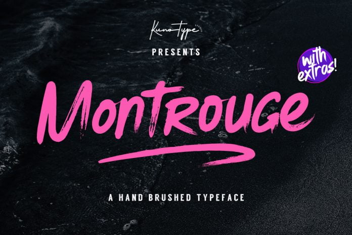 Montrouge - Brush Font