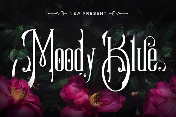 Moody Blue Font