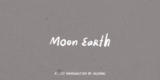 Moon Earth Font