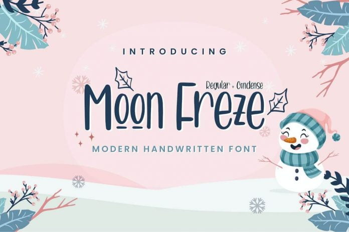Moon Freze - Modern Handwritten Font