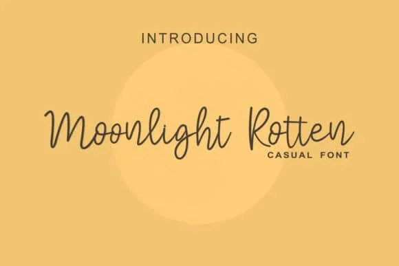 Moonlight Rotter Font