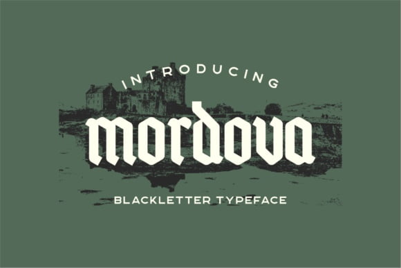 Mordova Blackletter Typeface Font