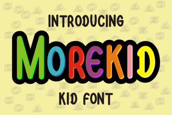 Morekid Display Font