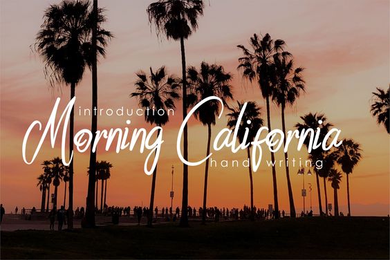 Morning California Font