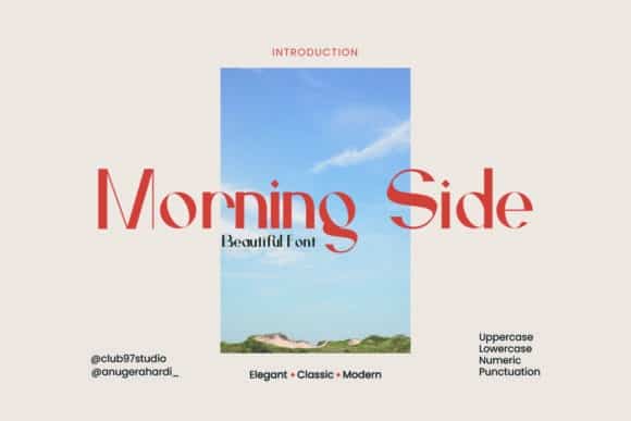 Morning Side Font