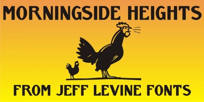 Morningside Heights JNL Font