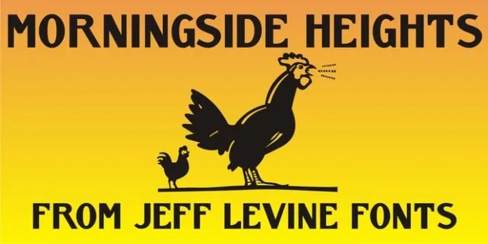 Morningside Heights JNL Font