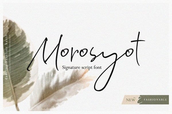 Morosyot Signature Script