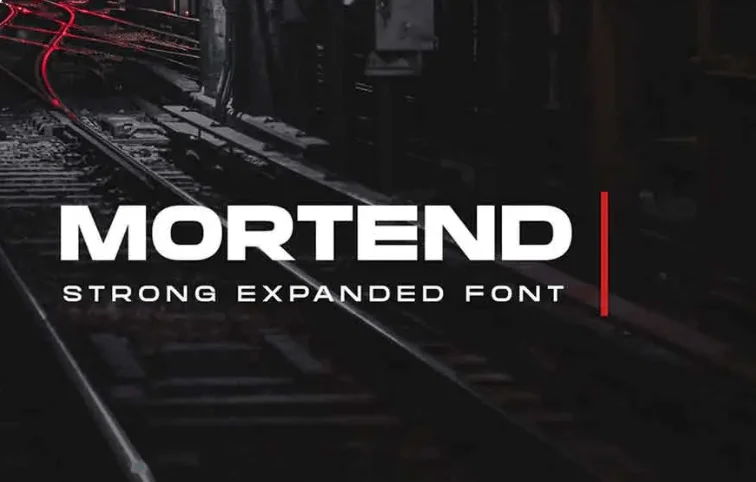 Mortend - Extended font family