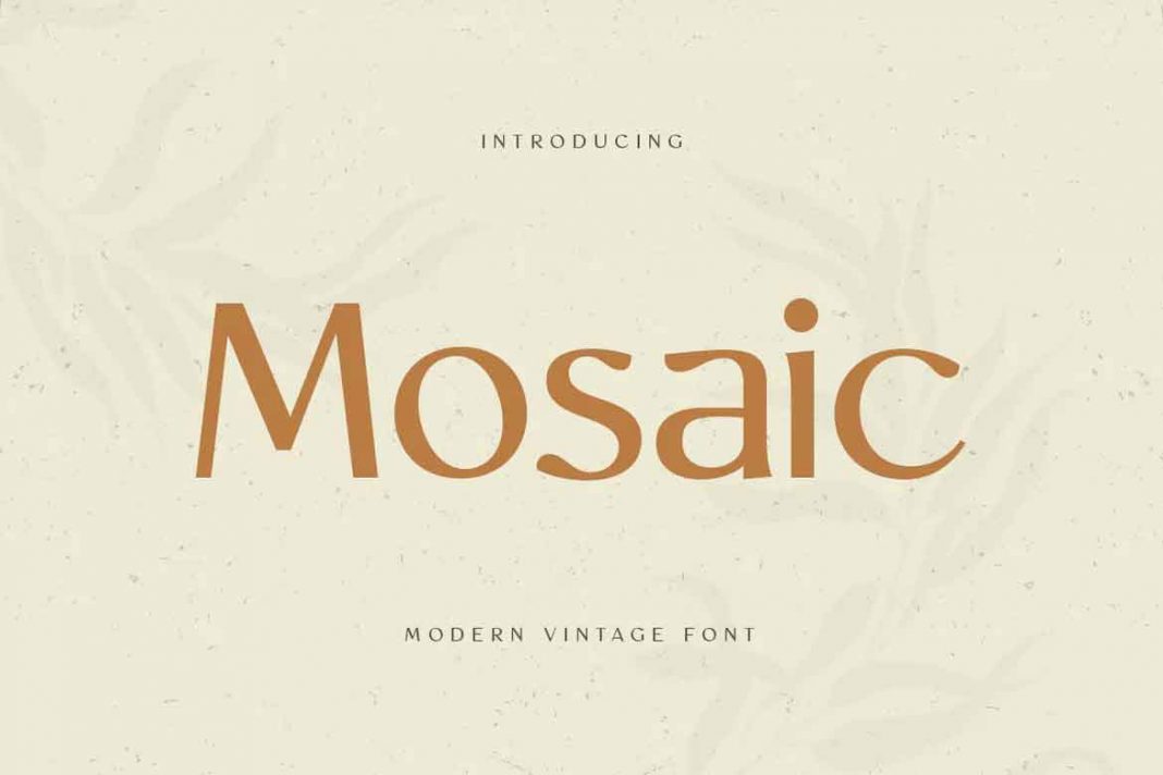Mosaic - Modern Vintage Font