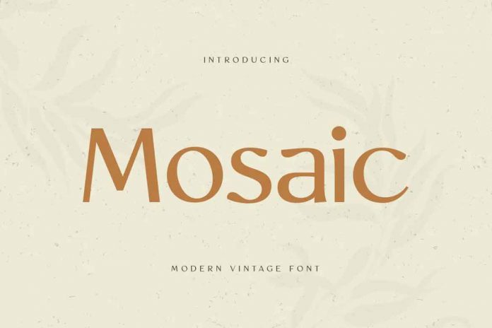 Mosaic - Modern Vintage Font