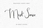 Most Sense Font