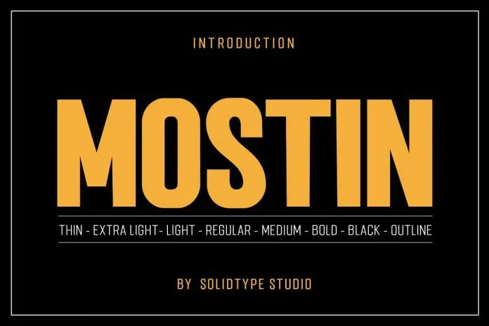 Mostin Typeface Font