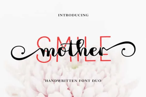 Mother Smile Duo Font Mother Smile Duo Font