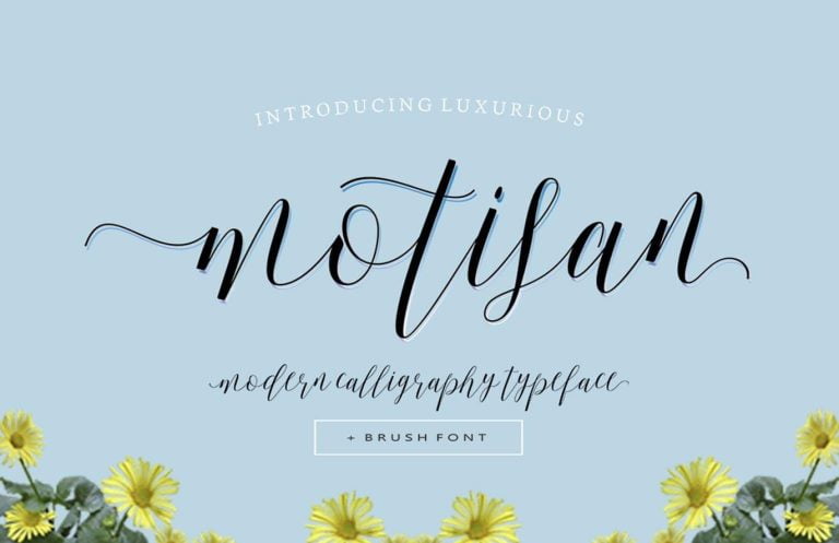 Motisan Script Font Free Download