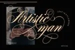 Mounday Calligraphy Font