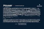 Mouser 2.00 font Cyrillic Font